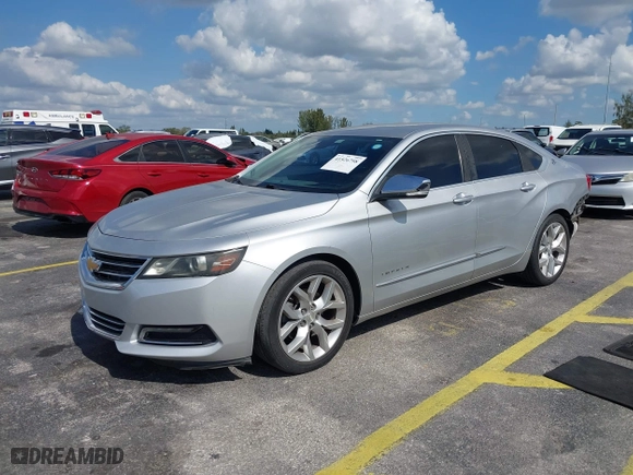 2014 Chevrolet Impala LTZ with VIN 2G1145SL2E9213986, listed as a IAAI auction lot 41526798 with 202,836 mi miles. Bid and sale history available at carsss.com. Image 2.