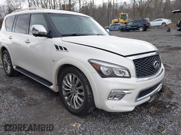 2017 Infiniti QX80 with VIN JN8AZ2NCXH9430364, listed as a IAAI auction lot 41968583 with 159,169 mi miles and . Bid and sale history available at DreamBid. Image 1.
