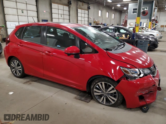 2015 Honda Fit EX-L with VIN 3HGGK5H80FM709048, listed as a Copart auction lot 52913095 with 111,380 mi miles and Salvage Title. Bid and sale history available at DreamBid. Image 4.
