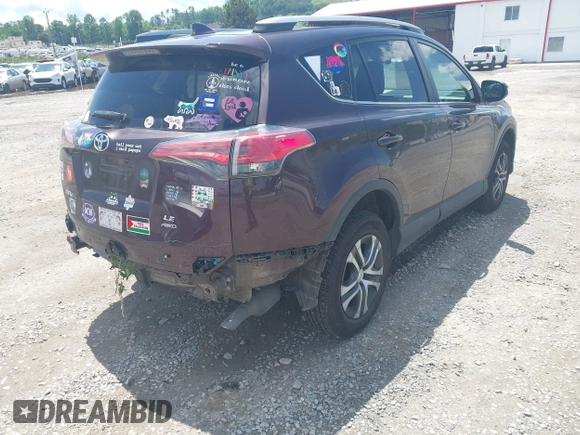 2018 Toyota RAV4 LE with VIN 2T3BFREV2JW781018, listed as a IAAI auction lot 42302802 with 44,165 mi miles and . Bid and sale history available at DreamBid. Image 4.