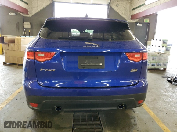 2020 Jaguar F-Pace 25t Premium with VIN SADCJ2FX9LA649485, listed as a Copart auction lot 59782235 with Not provided miles and Salvage title. Bid and sale history available at DreamBid. Image 6.