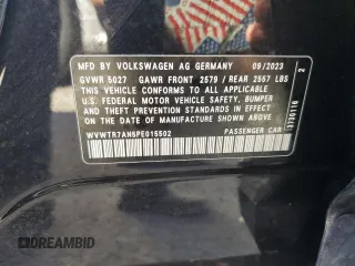 2023 Volkswagen Arteon SEL Premium R-Line z VIN WVWTR7AN5PE015502, wystawiony jako Copart lot #82045674 z przebiegiem 6 882 mil mil oraz Szkoda całkowita • Salvage title. Historia ofert i sprzedaży dostępna na DreamBid. Obrazek 13.