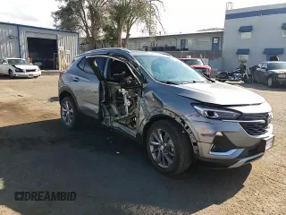 2023 Buick Encore GX Essence with VIN KL4MMGSL8PB056184, listed as a Copart auction lot 71814824 with 23,948 mi miles and Salvage title. Bid and sale history available at DreamBid. Image 12.