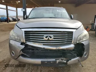 2011 Infiniti QX56 7-passenger with VIN JN8AZ2NE9B9005517, listed as a Copart auction lot 44799925 with 150,030 mi miles and Salvage Title. Bid and sale history available at carsss.com. Image 5.