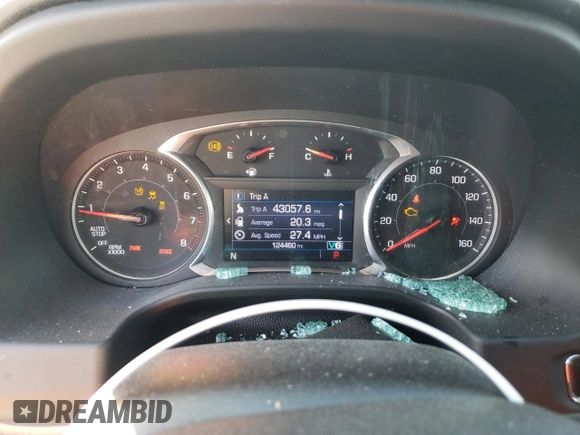 2020 GMC Acadia SLT with VIN 1GKKNULS4LZ149479, listed as a Copart auction lot 84485464 with 124,460 mi miles and Salvage Title. Bid and sale history available at DreamBid. Image 9.