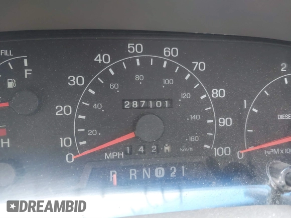 2000 Ford F-350 XL z VIN 1FTSW31FXYEE19158, wystawiony jako IAAI lot #41882378 z przebiegiem 287 101 mil mil oraz . Historia ofert i sprzedaży dostępna na DreamBid. Obrazek 7.