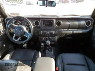 2021 Jeep Wrangler Unlimited Sahara High Altitude with VIN 1C4HJXEG4MW844446, listed as a Copart auction lot 76680594 with 27,124 mi miles and Salvage title. Bid and sale history available at DreamBid. Image 8.