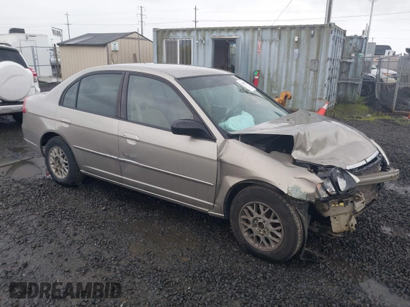2003 Honda Civic LX with VIN 2HGES16553H620059, listed as a IAAI auction lot 41967662 with 119,918 mi miles and . Bid and sale history available at DreamBid. Image 1.