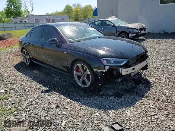 2023 Audi A4 S line Premium Plus with VIN WAUEAAF47PA005572, listed as a Copart auction lot 55026685 with 33,437 mi miles and Salvage Title. Bid and sale history available at DreamBid. Image 14.