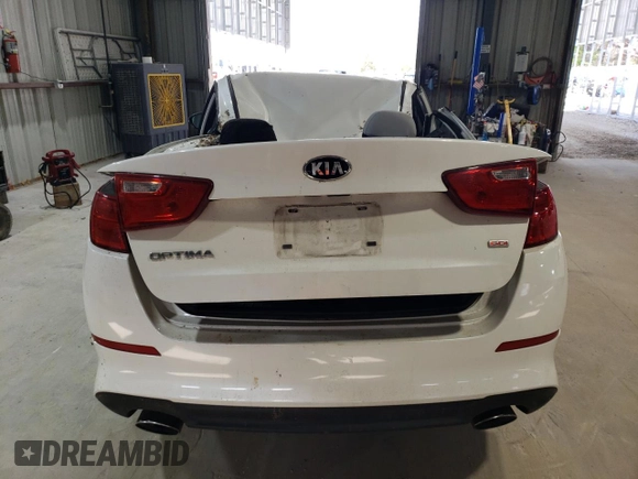 2015 Kia Optima LX with VIN KNAGM4A77F5531369, listed as a Copart auction lot 52251285 with 118,524 mi miles and Salvage Title. Bid and sale history available at carsss.com. Image 6.