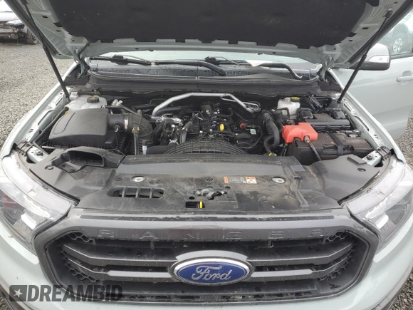 2021 Ford Ranger XL with VIN 1FTER4FH2MLD43784, listed as a Copart auction lot 46922955 with 34,627 mi miles and Salvage Title. Bid and sale history available at DreamBid. Image 13.