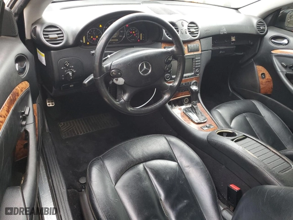 2007 Mercedes-Benz CLK-Class 3.5L with VIN WDBTK56G97F226956, listed as a Copart auction lot 42881345 with 216,014 mi miles and Salvage Title. Bid and sale history available at carsss.com. Image 8.