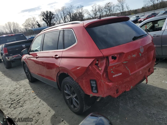 2022 Volkswagen Tiguan SE with VIN 3VV2B7AX5NM125539, listed as a Copart auction lot 45290165 with 58,753 mi miles and Clean Title. Bid and sale history available at carsss.com. Image 2.