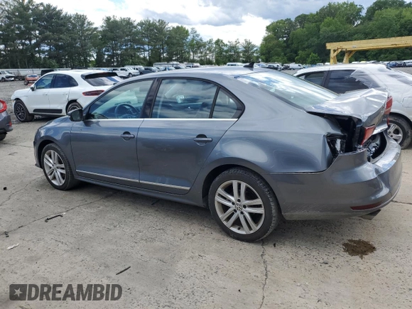 2017 Volkswagen Jetta SEL z VIN 3VWL17AJ6HM392174, wystawiony jako Copart lot #57771225 z przebiegiem 31 148 mil mil oraz Szkoda całkowita • Salvage title. Historia ofert i sprzedaży dostępna na DreamBid. Obrazek 2.