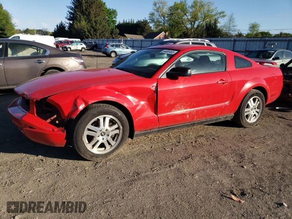 2007 Ford Mustang Deluxe with VIN 1ZVHT80N175203073, listed as a Copart auction lot 54480465 with 140,275 mi miles and Salvage Title. Bid and sale history available at carsss.com. Image 1.