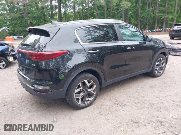 2020 Kia Sportage EX with VIN KNDPN3AC3L7658403, listed as a IAAI auction lot 42485473 with 38,601 mi miles and . Bid and sale history available at DreamBid. Image 4.