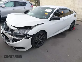 2020 Honda Civic Sedan Sport with VIN 2HGFC2F84LH501789, listed as a IAAI auction lot 41391616 with 54,426 mi miles. Bid and sale history available at carsss.com. Image 2.