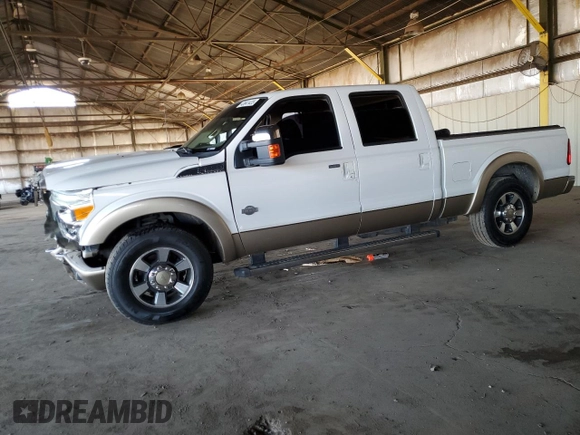 2011 Ford F-250 XL with VIN 1FT7W2A63BEC20668, listed as a Copart auction lot 43641435 with 157,120 mi miles and Salvage Title. Bid and sale history available at carsss.com. Image 1.