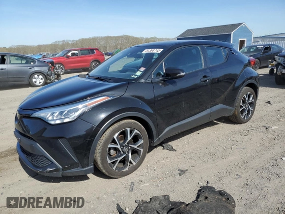 2021 Toyota C-HR LE z VIN NMTKHMBX2MR133802, wystawiony jako Copart lot #54398745 z przebiegiem 152 133 mil mil oraz Szkoda całkowita • Salvage title. Historia ofert i sprzedaży dostępna na DreamBid. Obrazek 1.