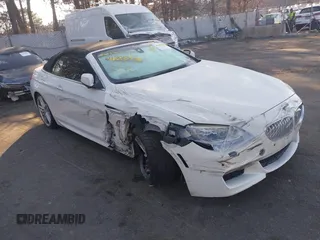 2012 BMW 6 Series 650i with VIN WBALZ3C51CDL73084, listed as a IAAI auction lot 41656473 with 61,152 mi miles. Bid and sale history available at carsss.com. Image 1.