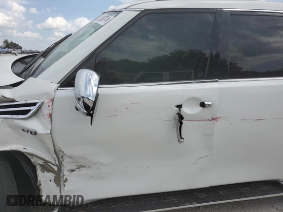 2021 Nissan Armada Platinum with VIN JN8AY2DB4M9794057, listed as a Copart auction lot 70596714 with 0 mi miles and Salvage Title. Bid and sale history available at carsss.com. Image 7.