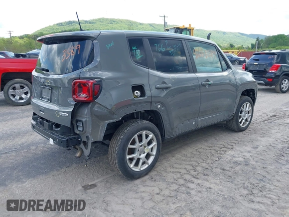 2021 Jeep Renegade Latitude with VIN ZACNJDB14MPM34631, listed as a IAAI auction lot 42043589 with 44,955 mi miles and . Bid and sale history available at DreamBid. Image 4.