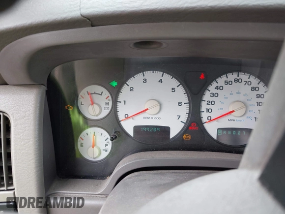 2004 Dodge Ram 2500 SLT with VIN 3D7KA28D54G112261, listed as a IAAI auction lot 41836032 with 199,289 mi miles. Bid and sale history available at carsss.com. Image 7.