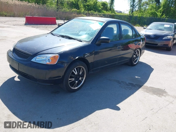2003 Honda Civic LX with VIN 1HGES16583L035074, listed as a IAAI auction lot 42147321 with 175,364 mi miles. Bid and sale history available at carsss.com. Image 2.