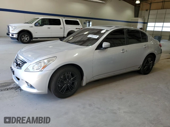2012 Infiniti G37 x with VIN JN1CV6AR6CM971096, listed as a Copart auction lot 52460135 with 167,615 mi miles and Salvage Title. Bid and sale history available at DreamBid. Image 1.