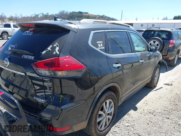 2017 Nissan Rogue SL with VIN 5N1AT2MV8HC849781, listed as a IAAI auction lot 41810225 with 75,066 mi miles. Bid and sale history available at carsss.com. Image 4.