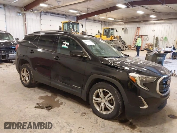 2018 GMC Terrain SLE with VIN 3GKALTEV9JL393426, listed as a IAAI auction lot 41510722 with 173,808 mi miles. Bid and sale history available at carsss.com. Image 1.