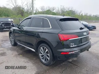 2021 Audi Q5 Premium Plus with VIN WA1BAAFY3M2013760, listed as a IAAI auction lot 41904740 with 64,829 mi miles and . Bid and sale history available at DreamBid. Image 3.
