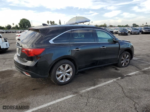 2016 Acura MDX w/Advance with VIN 5FRYD4H91GB042897, listed as a Copart auction lot 70005733 with 0 mi miles and Salvage Title. Bid and sale history available at carsss.com. Image 3.