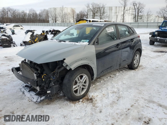 2022 Hyundai Kona SE with VIN KM8K2CAB9NU768527, listed as a Copart auction lot 43721125 with 76,231 mi miles and Salvage Title. Bid and sale history available at carsss.com. Image 1.