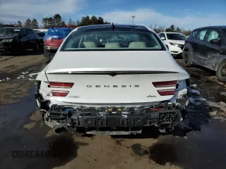 2022 Genesis G80 2.5T with VIN KMTGB4SC3NU092276, listed as a Copart auction lot 45701605 with 22,881 mi miles and Salvage Title. Bid and sale history available at carsss.com. Image 6.