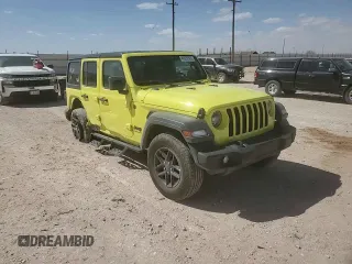 2024 Jeep Wrangler Sport S with VIN 1C4PJXDN0RW105903, listed as a Copart auction lot 49928365 with 6,297 mi miles and Salvage Title. Bid and sale history available at carsss.com. Image 10.
