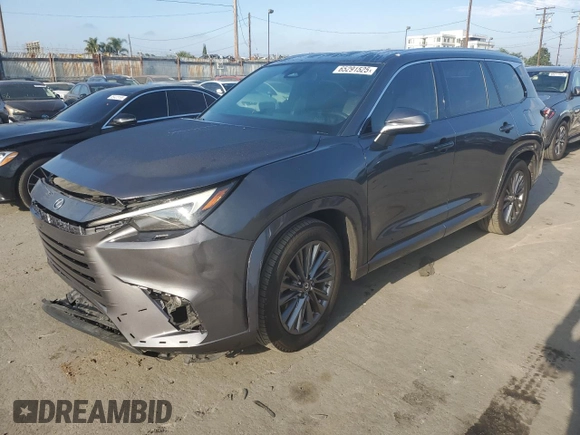 2024 Lexus TX 350 with VIN 5TDAAAB63RS002392, listed as a Copart auction lot 65291525 with 62,857 mi miles and Salvage title. Bid and sale history available at DreamBid. Image 1.