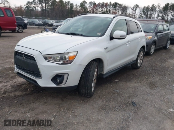 2015 Mitsubishi Outlander Sport 2.4 GT with VIN 4A4AP4AW3FE041544, listed as a IAAI auction lot 41873013 with 205,280 mi miles. Bid and sale history available at carsss.com. Image 2.