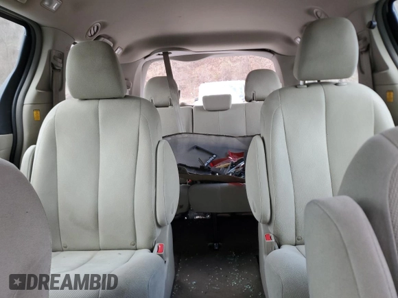 2012 Toyota Sienna with VIN 5TDZK3DC1CS260416, listed as a Copart auction lot 52860155 with 140,714 mi miles and Salvage Title. Bid and sale history available at carsss.com. Image 10.