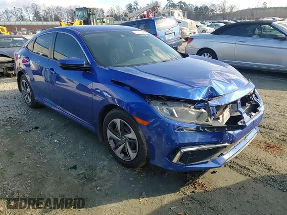 2019 Honda Civic Sedan LX with VIN 19XFC2F61KE038744, listed as a Copart auction lot 85879744 with 0 mi miles and Salvage Title. Bid and sale history available at carsss.com. Image 10.