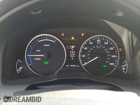 2015 Lexus ES 300h with VIN JTHBW1GGXF2086588, listed as a Copart auction lot 58767935 with 204,826 mi miles and Salvage title. Bid and sale history available at DreamBid. Image 9.