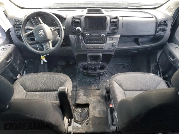 2024 Ram ProMaster Cargo Tradesman with VIN 3C6LRVDG9RE107924, listed as a Copart auction lot 44277135 with Not Provided miles and Salvage Title. Bid and sale history available at DreamBid. Image 8.