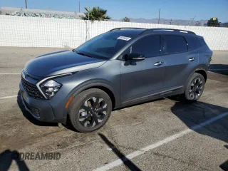 2023 Kia Sportage Plug-In Hybrid X-Line with VIN KNDPYDAH9P7091497, listed as a Copart auction lot 88239905 with 23,164 mi miles and Salvage Title. Bid and sale history available at carsss.com. Image 1.