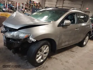 2012 Nissan Murano SV with VIN JN8AZ1MW4CW205342, listed as a IAAI auction lot 41681729 with 1 mi miles. Bid and sale history available at carsss.com. Image 2.