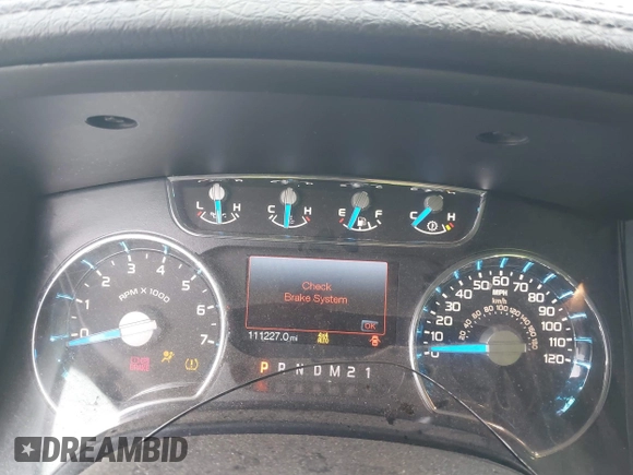 2013 Ford F-150 XL with VIN 1FTFW1EF4DKE38347, listed as a IAAI auction lot 42004717 with 111,227 mi miles. Bid and sale history available at carsss.com. Image 7.