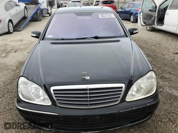 2006 Mercedes-Benz S 430 with VIN WDBNG83J26A470665, listed as a Copart auction lot 86651384 with 186,013 mi miles and Clean Title. Bid and sale history available at carsss.com. Image 5.