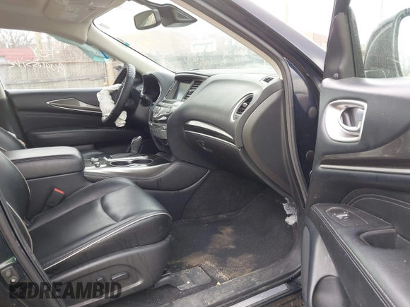 2019 Infiniti QX60 Luxe with VIN 5N1DL0MM1KC566946, listed as a IAAI auction lot 41887596 with 108,035 mi miles and . Bid and sale history available at DreamBid. Image 5.