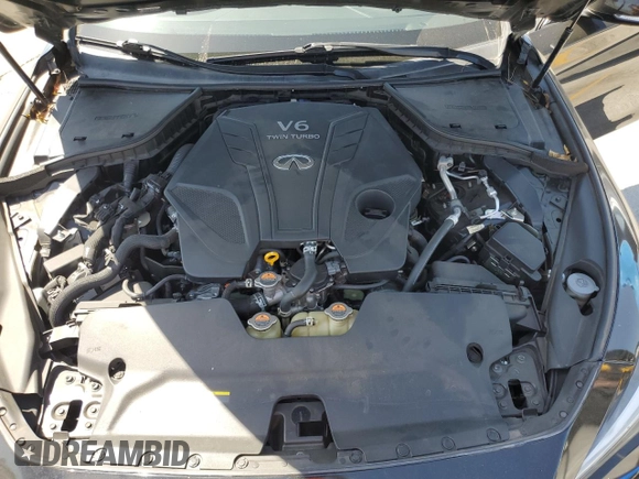 2021 Infiniti Q50 Signature Edition with VIN JN1EV7CP7MM700303, listed as a Copart auction lot 58534285 with 44,081 mi miles and Salvage title. Bid and sale history available at DreamBid. Image 11.