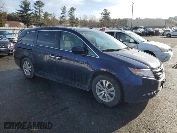 2014 Honda Odyssey EX with VIN 5FNRL5H43EB043503, listed as a Copart auction lot 50392205 with 110,095 mi miles and Salvage Title. Bid and sale history available at carsss.com. Image 4.
