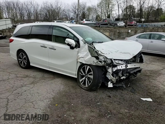 2020 Honda Odyssey Elite with VIN 5FNRL6H95LB035854, listed as a Copart auction lot 53243425 with 40,598 mi miles and Salvage Title. Bid and sale history available at DreamBid. Image 12.